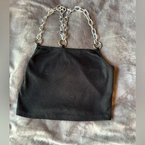 crop tank top with chain straps